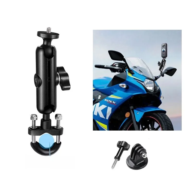 AliExpress ERIKOLE Motorcycle Bicycle Handlebar Bracket Clip for Insta360 X5 X4 X3 GoPro 12 11 10 9 Selfie Stick Monopod Mount Handlebar Base Clip