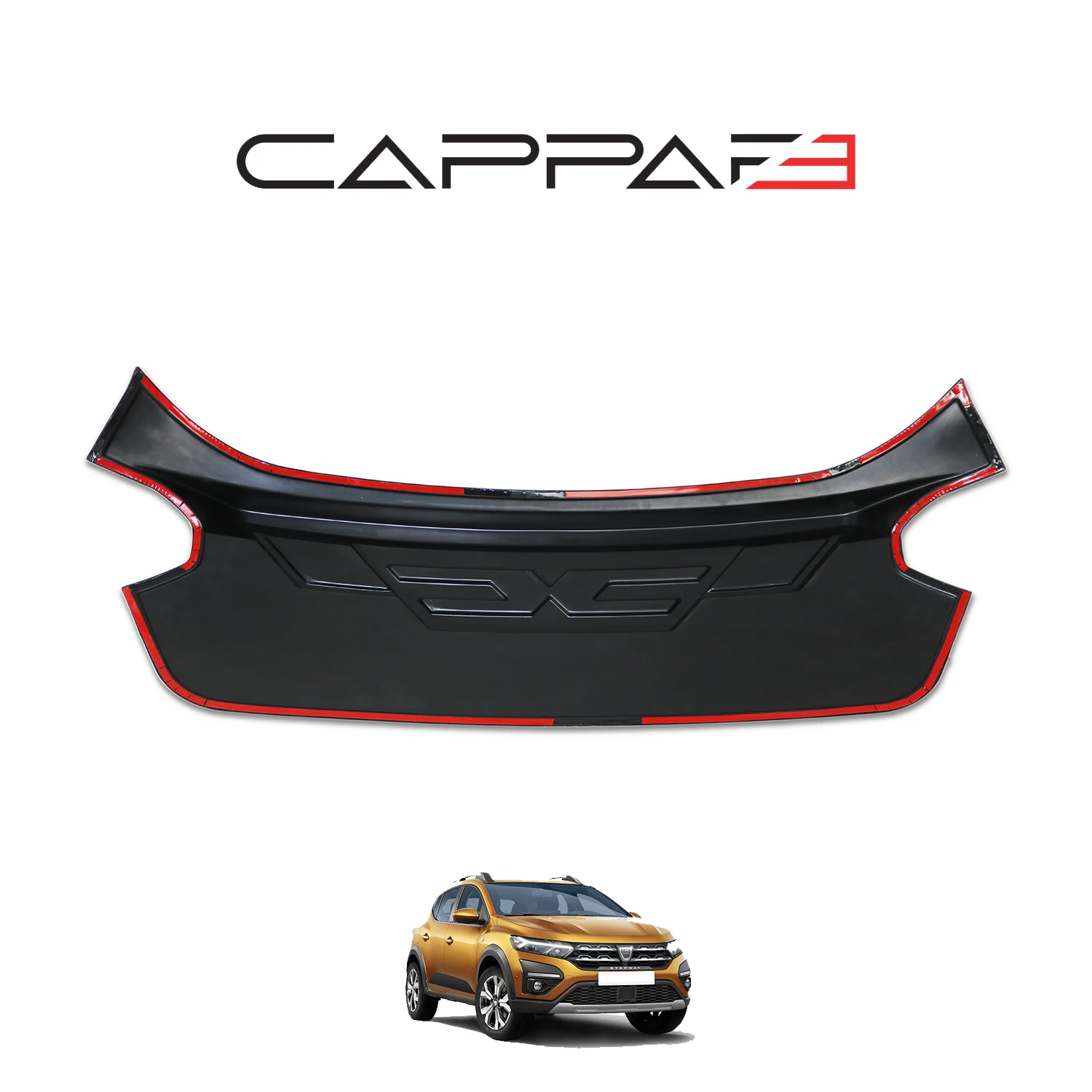 For Dacia Sandero Trunk Cover Protection Models Between 2021-2024 Sporty Racer Rocker Spoiler Splitter Diffuser Bumper Antenna