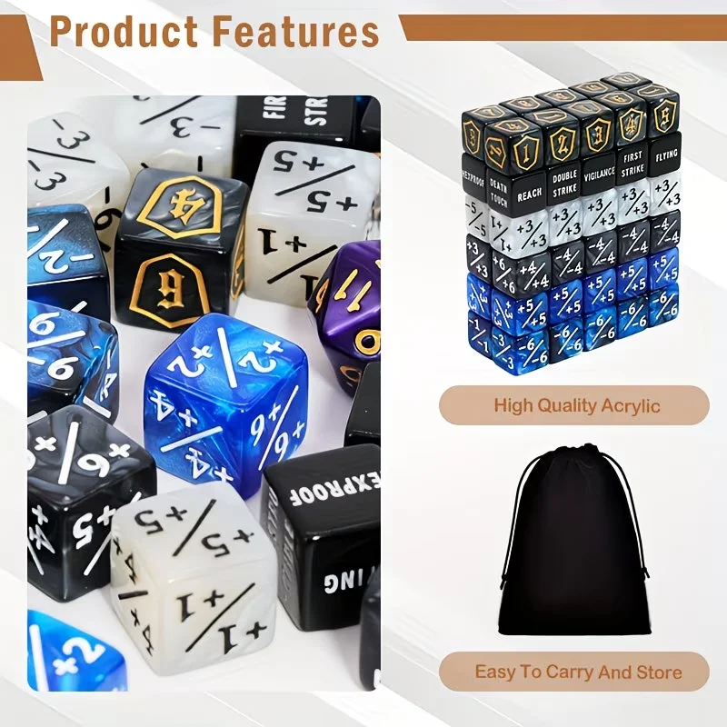 63-teiliges Zählwürfel-Set D6, – Board Game Dungeons And Dragons Bewertung und Preis