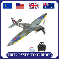 Volantex New Spitfire RC Plane EPP 400mm Wingspan RC Fighter One Key Aerobatic 2.4G 4CH RTF Warbird Plane