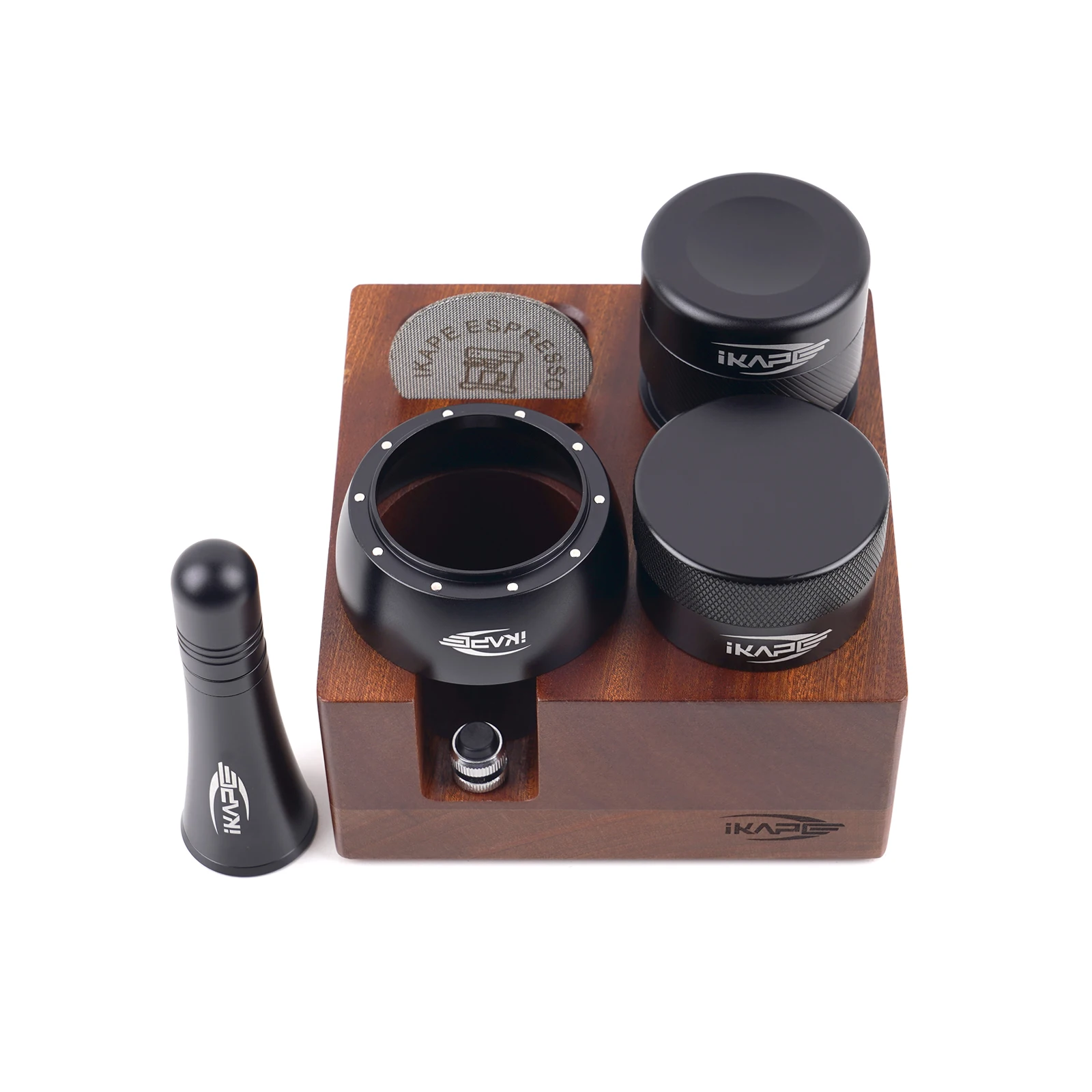 

IKAPE Small Espresso Bar Kit,6 in 1 Organizer Box,For 51/54/58MM Coffee TOOL Set,Includes coffee tamper and espresso distributor