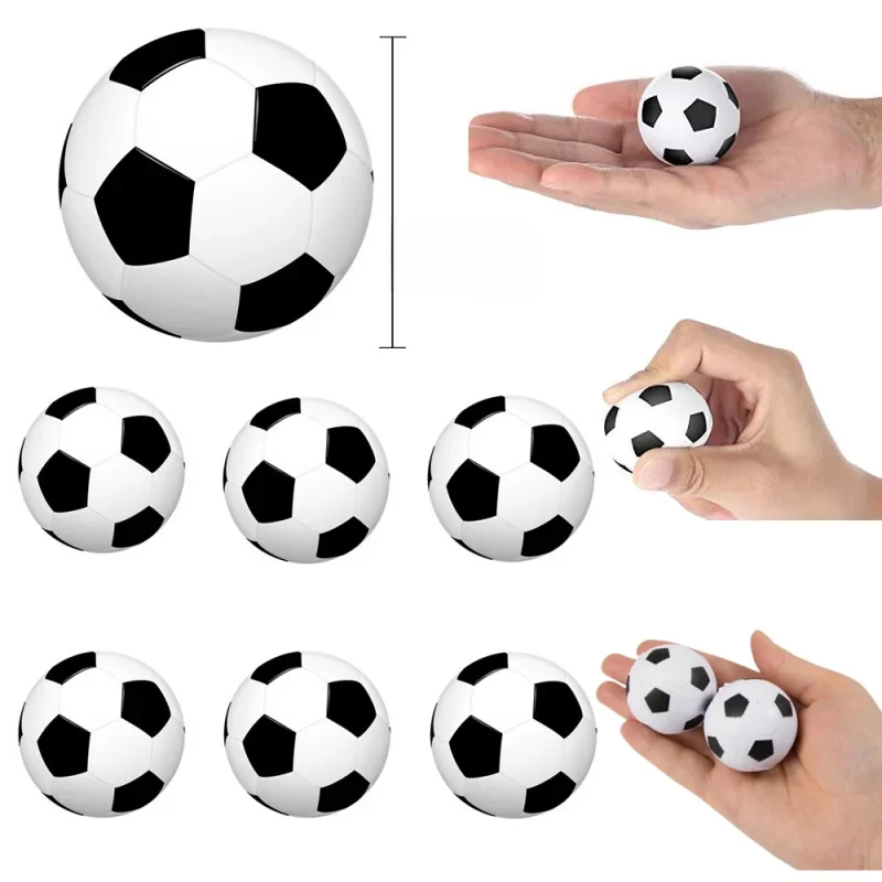 Mini ballons de sport pour enfants, jouet de fête, ballon de Football Anti-Stress en mousse, jouet de décoration de fête d'anniversaire pour enfants, 1/24