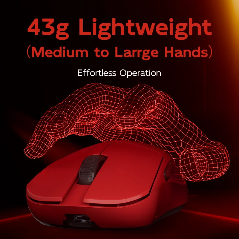 FGG MADLIONS MAD G PRO Wireless Maouse Lightweight Wired Gaming Mouse PAW 3395 Optical Micro Switch 8000Hz Fps Game Mouse