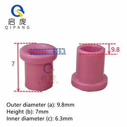 100 PSC Pink 95 Ceramic Wear-Resistant Porcelain Eye Small Spare Parts Thread Machine Special Textile Eyelets