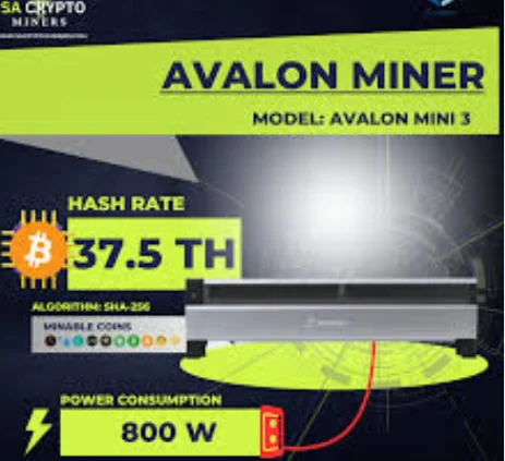¡OFERTA! Compra 3 y Lleva 2 Gratis: Nuevo Canaan Avalon Mini 3, Minero de Bitcoin Doméstico de 37.5Th/s y 800W, Calentador de Base para el Hogar