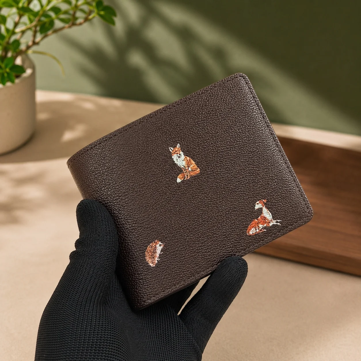 

2026 New Classic Animal Graffiti Pattern Luxury Wallet/Coin Clip 12*9 cm