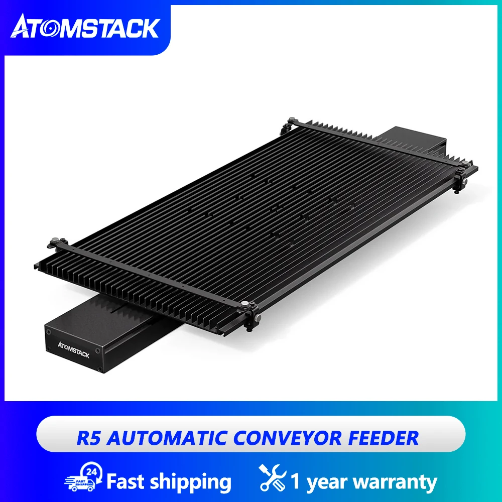 

Atomstack R5 Automatic Conveyor for Laser Engraving and Cutting Machine with Multifunctional Clamp Multitasking