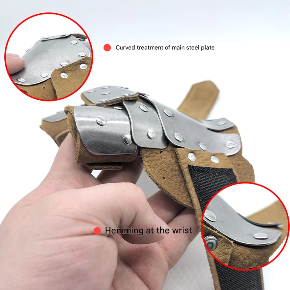 قفازات واقية للرماية عامة، قفازات رماية من الفولاذ المقاوم للصدأ 304 للأسماك، قفازات واقية للرماية لليسار واليمين