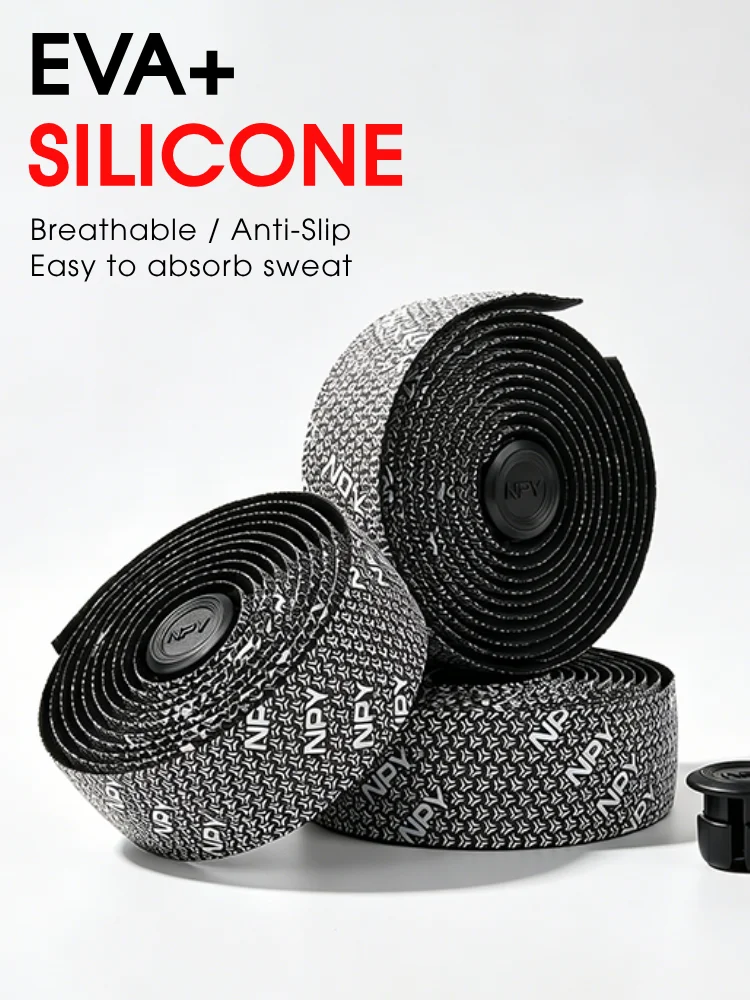 AliExpress NONE Road Bicycle Handlebar Tape High Elastic Silicone Wrap Bar Tape Anti-Slip Damping Shock Absorb Soft Breathable Road Bike Tapes