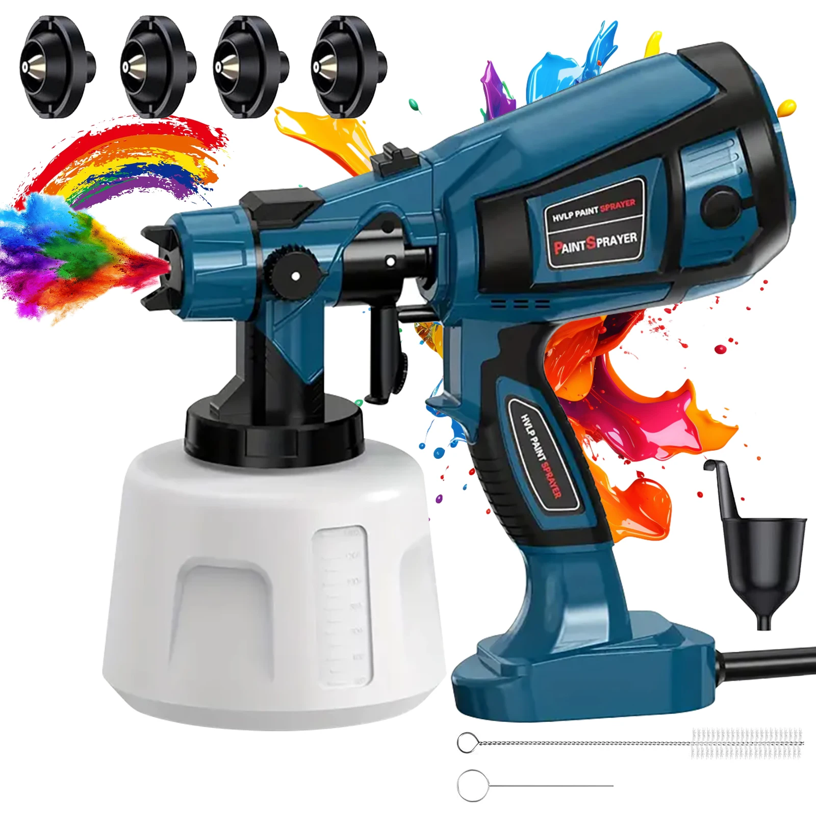 Makita – pistolet de pulvérisation électrique sans fil de 1400ML, puissant pulvérisateur de peinture HVLP pour meubles automobiles, revêtement en acier, aérographe pour batterie 18V, bricolage