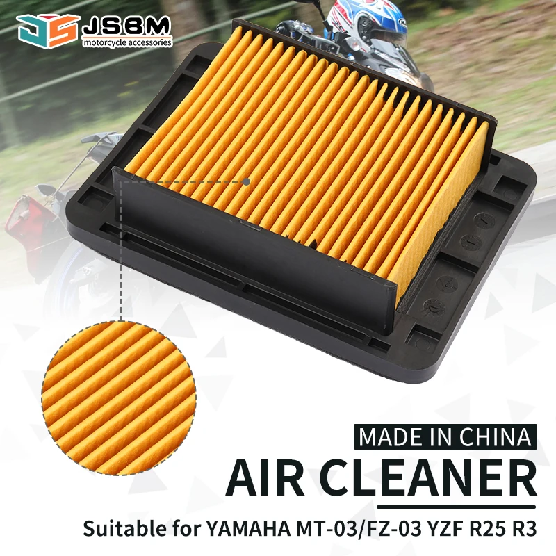 

JSBM Air Filter For YAMAHA YZF-R3 YZF-R25 YZFR3 YZFR25 YZF R3 R25 MT-03 MT03 MT 03 TMAX530 TMAX500 TMAX T-MAX 530 500 XP 530 500