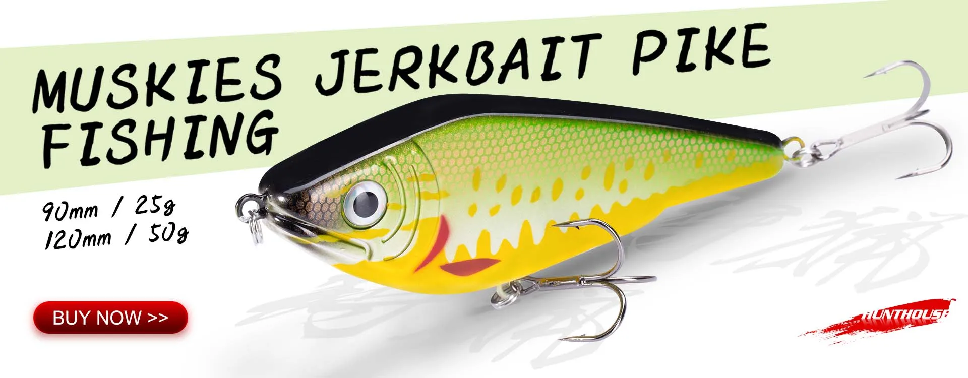 Hunthouse Jerkbait Pike Fishing Lure 11,5/14,5 cm 32/55 g Pencil Baits mit lautem Sound, langsam sinkend, für Bass Pesca Zubehör – Detail 15