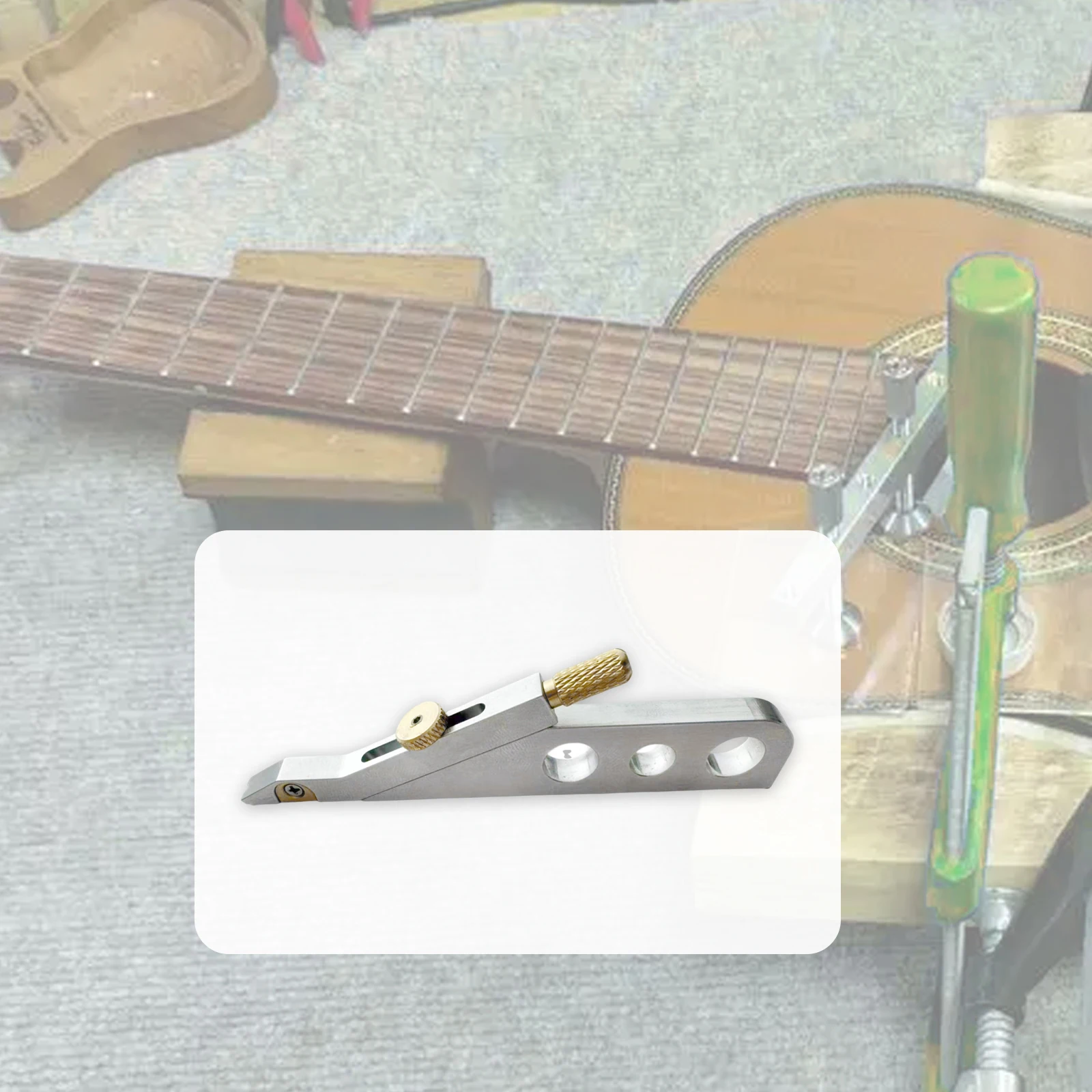 Guitar Nut Scrbe Tool Compact Metal Nut and Saddle Height String Spacing Marker for Luthiers DIY Enthusiasts Repair Tool