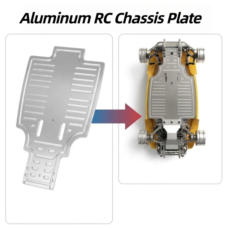 Aluminum Alloy Fully Simulated Base Plate for TAMIYA Sand Scorcher Golden Turtle SRB 1/10 RC Car Metal Upgrade Parts Accessories