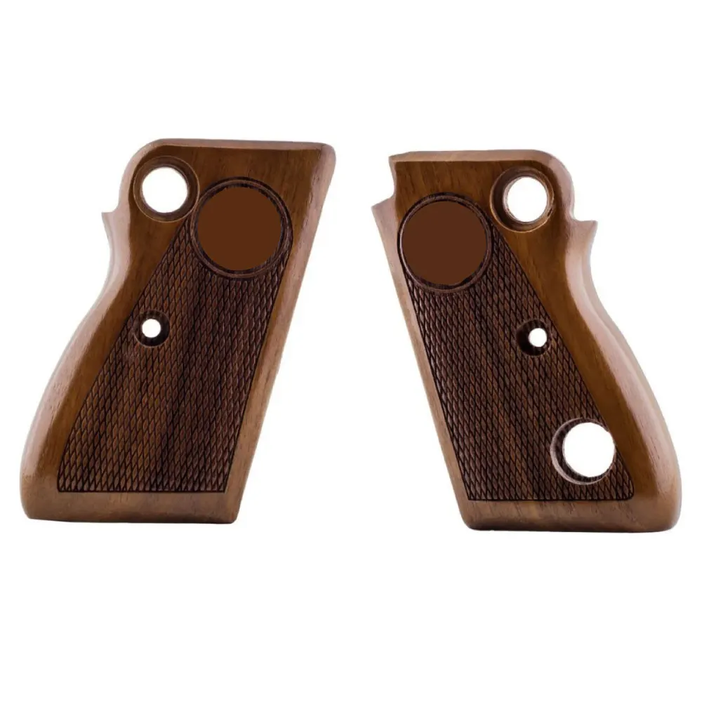 

Salvatore Beretta 71 & 72 & 75 Grips with Walnut Handle - Tactical Airsoft Equipment Pistol PB Tactical Hunting Accessories