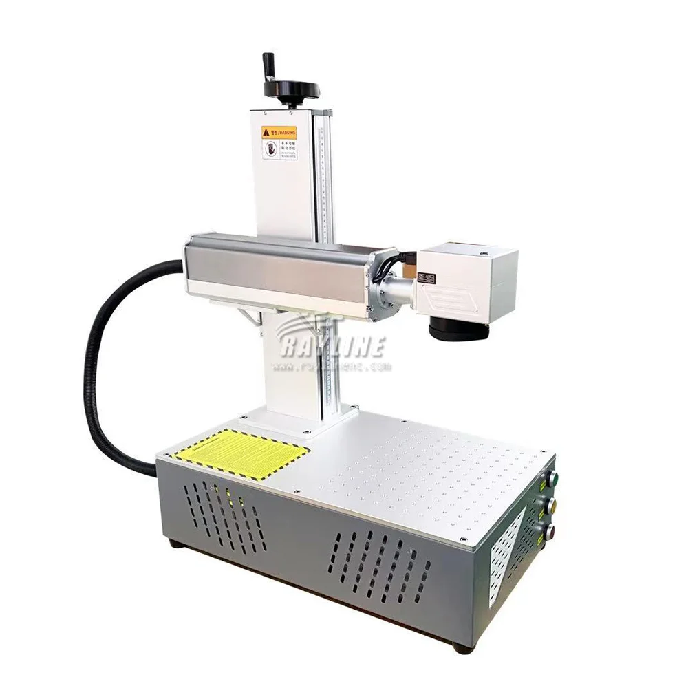 Deep Cut Fiber Laser Marking Machine for Stainless Steel Plastic Ring Jewelry Marking Desktop Fiber Laser Engraving System