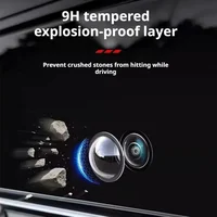 SEAMETAL Housse de protection pour caméra de voiture – Anti-pluie/anti-poussière, anti-gravier, anti-rayures avec haute clarté et vision à 360° °   Voir la couverture transparente HD 4
