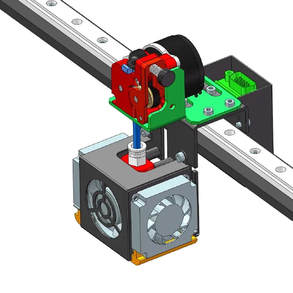 For creativity elf pro Upgrade Extrusion Dual Gear Extruder Not Motor Munual Feed Consumables Filament Gears Creativity ElF