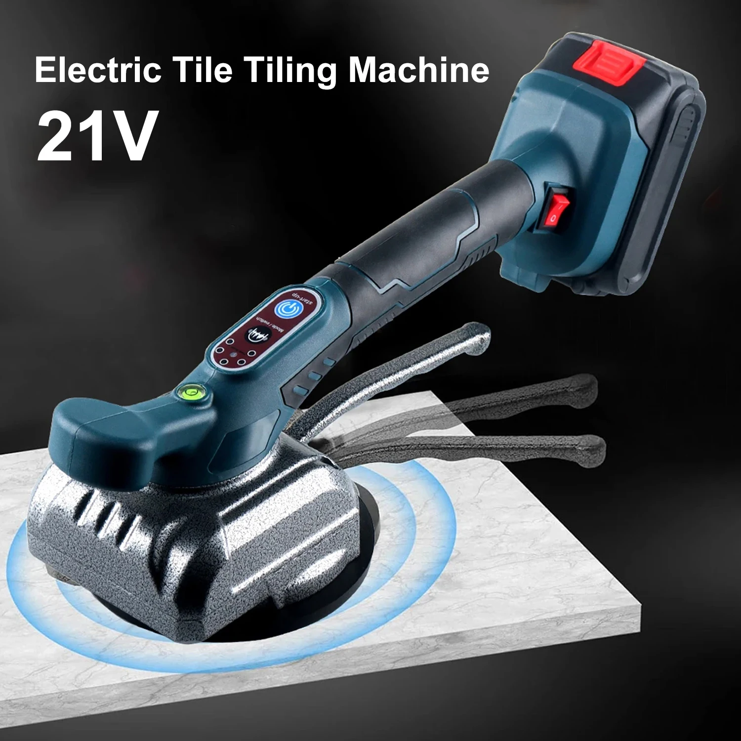 21V Electric Tile Tiling Machine High-load Capacity Floor Tile holding Vibrating Tool Tile powing service with Bag