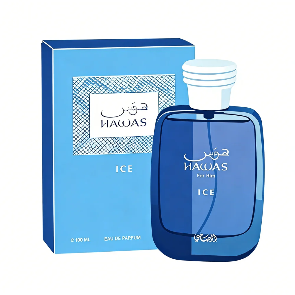 عطر Hawas Ice Classic Eau De للرجال، عطر رجالي طويل الأمد، رائحة ذكر ممتازة