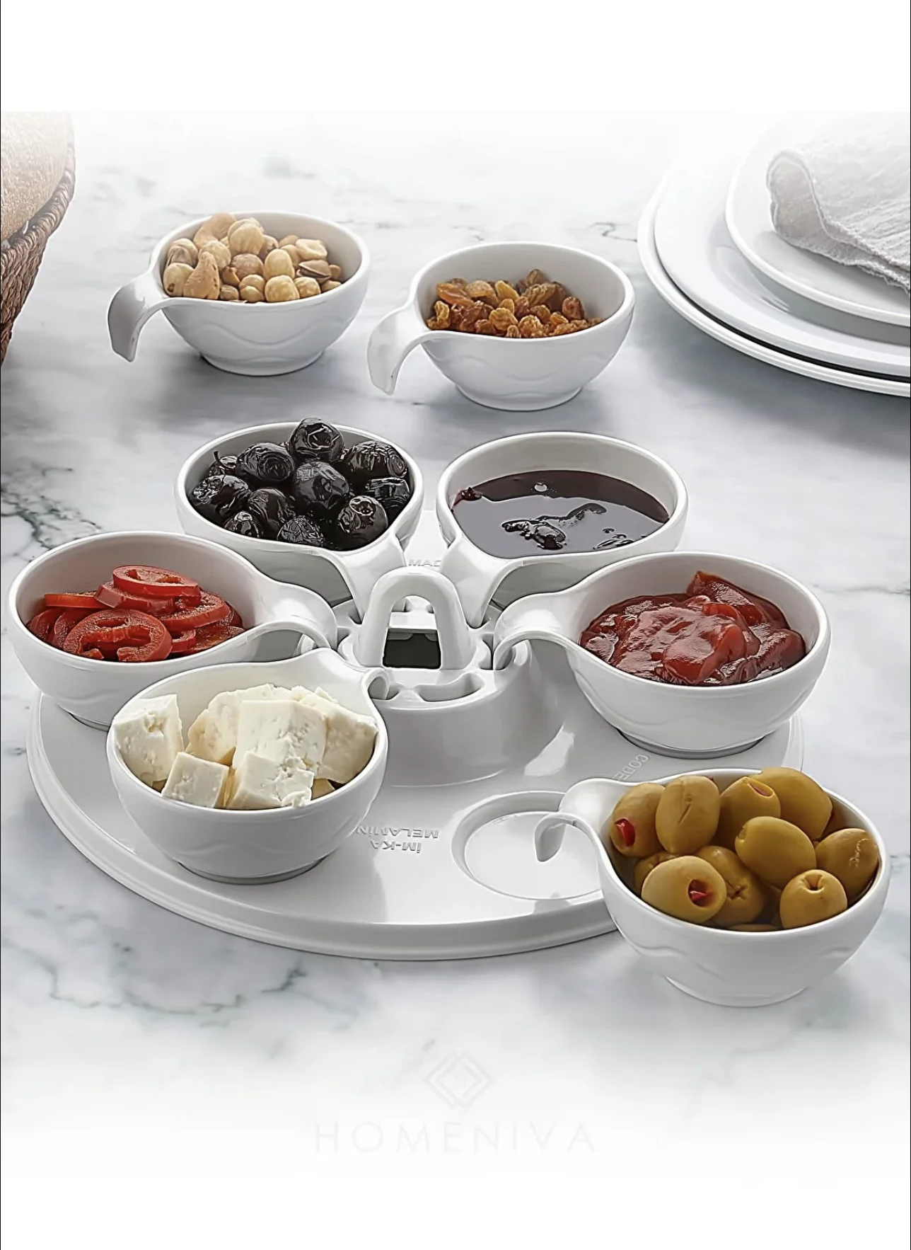 

Sauce Breakfast Serving Plate Dinner Dish Large Food Box Jar Set Dishes Dinnerware Tableware Lunch Kitchen Accessories