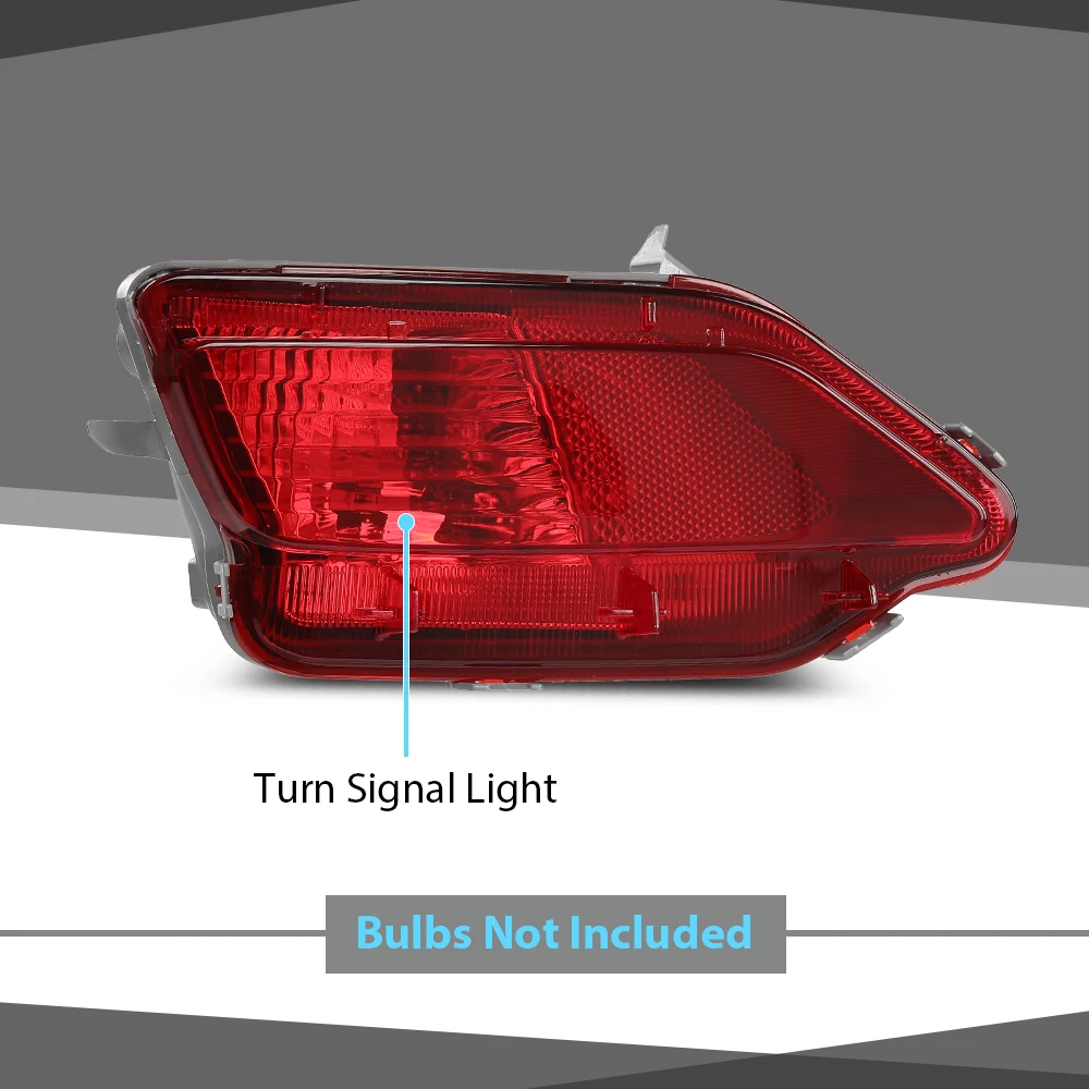 Left Rear Bumper Light, Tail Fog Light, Turn Signal Light Suitable for 2013 2014 2015 Toyota Rav4, Waterproof, Snowproof, Dustproof