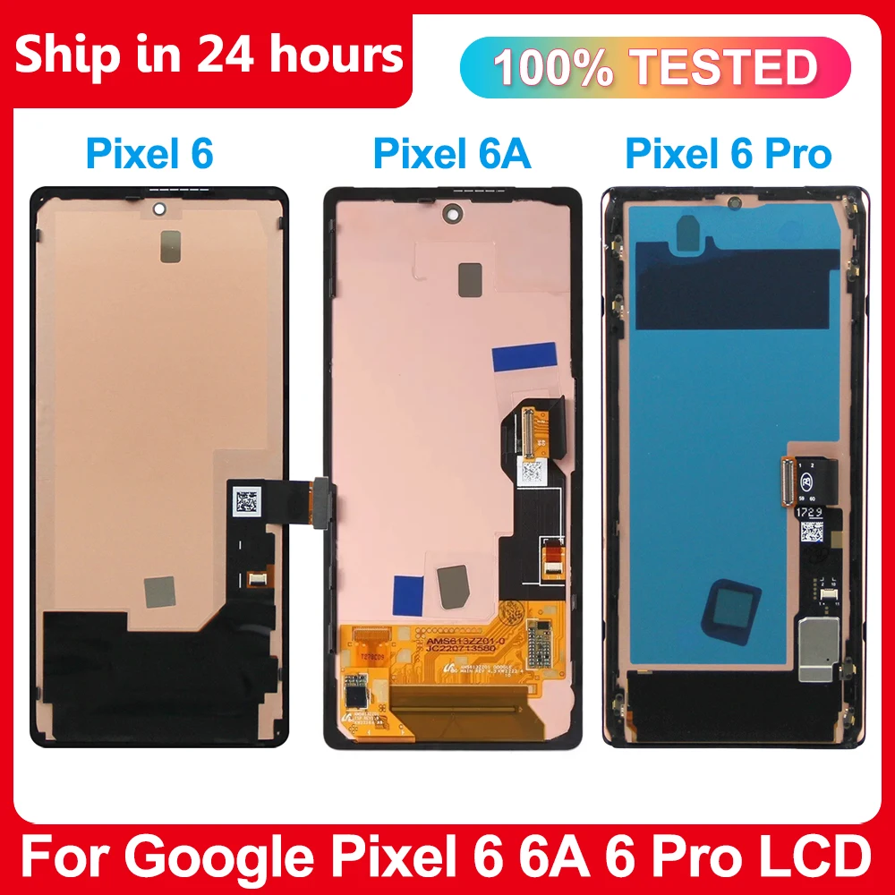 

Amoled Pixel 6 Pro GLUOG Display For Google Pixel 6 GB7N6 6A GX7AS 6Pro LCD Display Touch Screen Replacement Digitizer Assembly