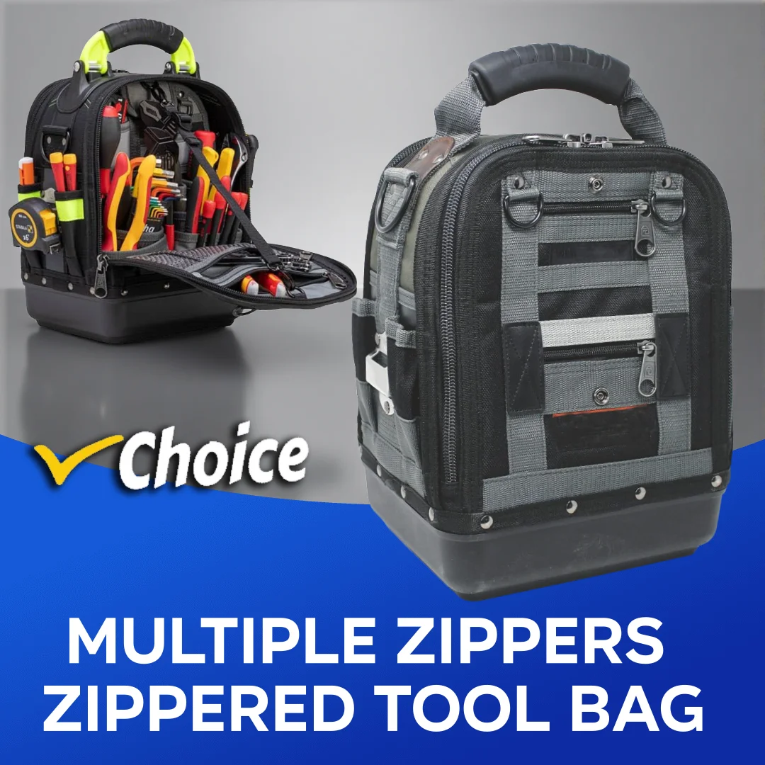 Electrician Tool Bag Multi Pocket Tool Bag Utility Organizer Case for Workshop, Work Site, Garage