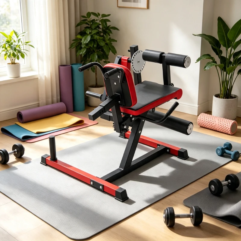 Beinstrecker- und Beinbeuger-Maschine, Sitzende Oberschenkel-Trainingsbank, Verstellbare Heimfitnessbank, 250kg Belastbarkeit für den Unterkörper