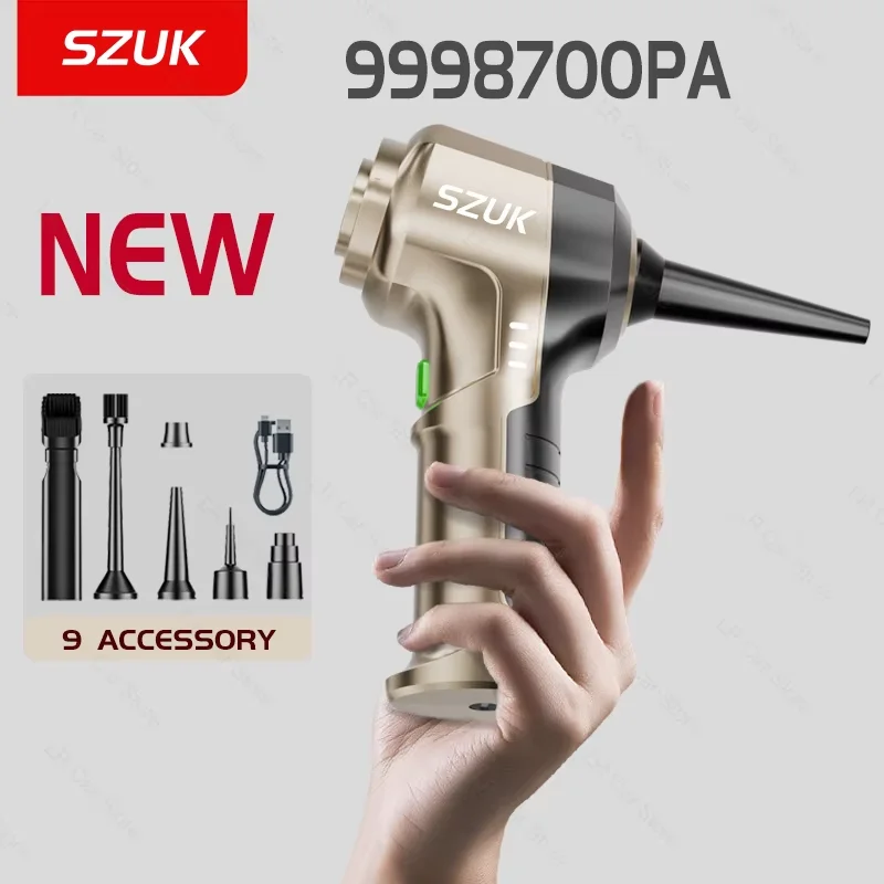 SZUK New Car Vacuum Cleaner Portable Handheld  Vacuum Cleaner Strong Suction Cleaning Machine Wireless Vacuum Cleaner for Car