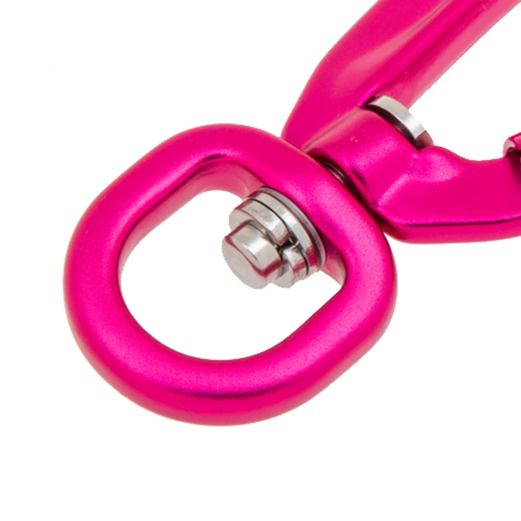 500KG Auto Locking Carabiner with Swivel Rotating Ring Outdoor Climbing Hiking Backpack Keychain Pet Leash Hook 4 Color