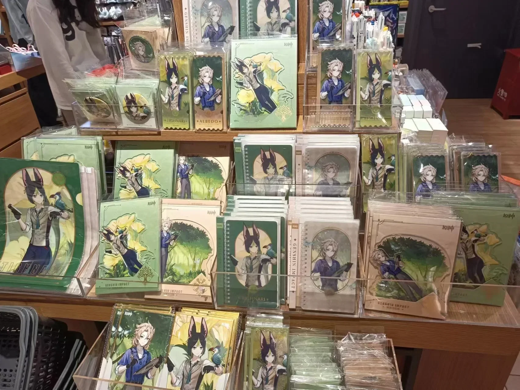 Spiel gs Auswirkungen Zusammenarbeit Merch Weißblech Abzeichen Shikishi Treibsand Acryl Ticket Stand