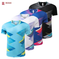 Table Tennis Clothes Men Women Sports T-shirt Short Sleeve Comfortable Breathable Quick-drying Jersey For Competitions