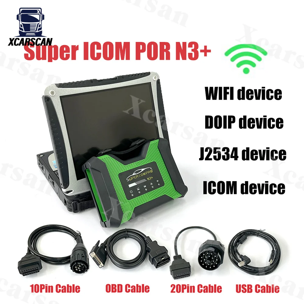 

NEW SUPER ICOM PRO N3 For B-MW Support code OBD2 Scanner MB PRO N3+ USB 3.0 SUPER Full Configuration Diagnostic tool CF19 Laptop