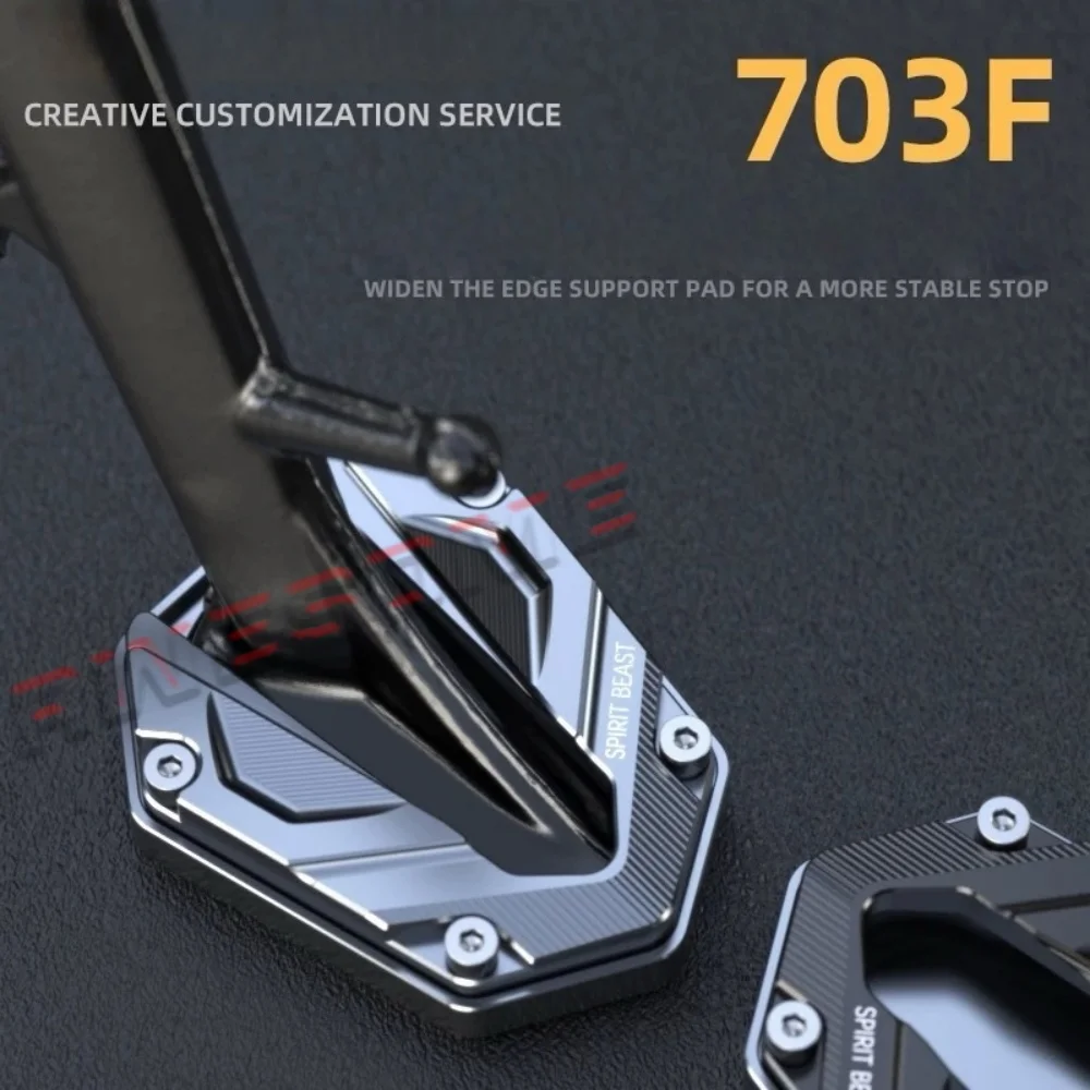 For Fit ZONTES 703F Modified Titanium and Black Widened Side Support