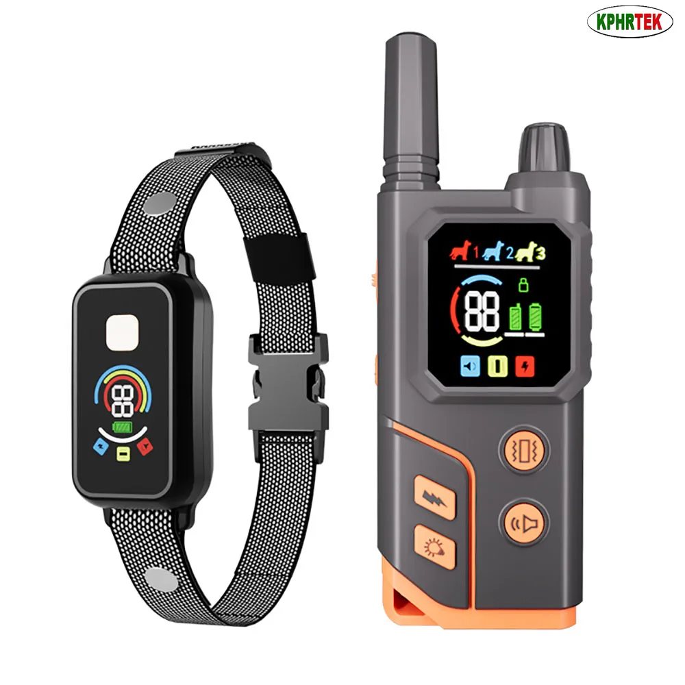 For 1 Dog X800 Remote Dog Training Collar, Adjustable Training Modes, Waterproof Receiver, LCD Display