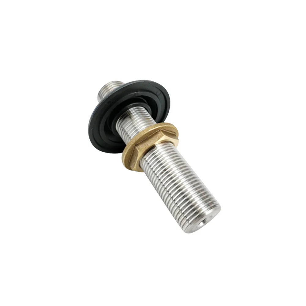 Klepsydka kekgland 100mm (zwykły gwint 5/8 ") -304 SS-kompatybilny K-LOK (z czarnym plastikowym kołnierzem i 5/8 nakrętką) kran do piwa — zdjęcie 2