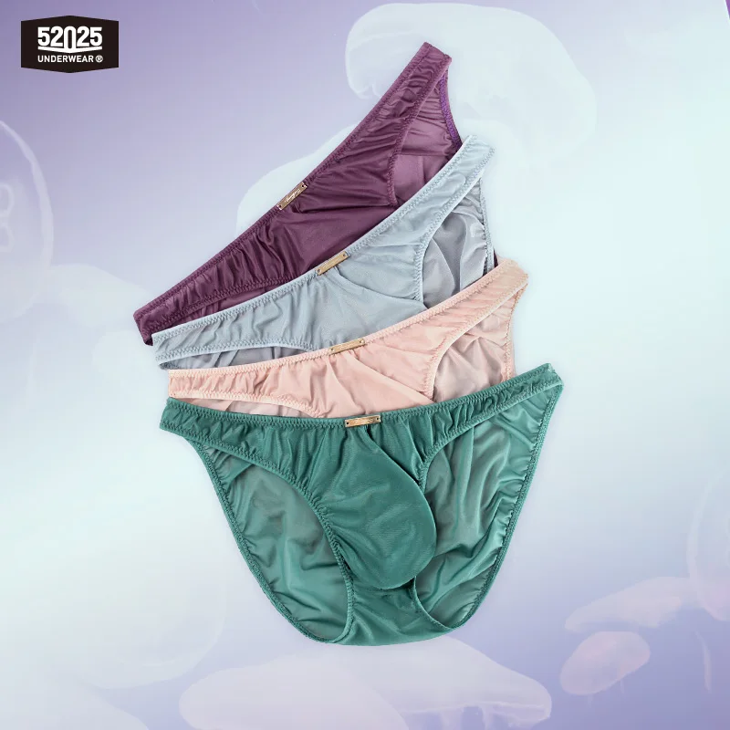 52025 slip trasparenti ultrasottili Mini-slip da uomo ultraleggeri slip Sexy da uomo intimo da uomo slip Sexy traslucidi perizoma