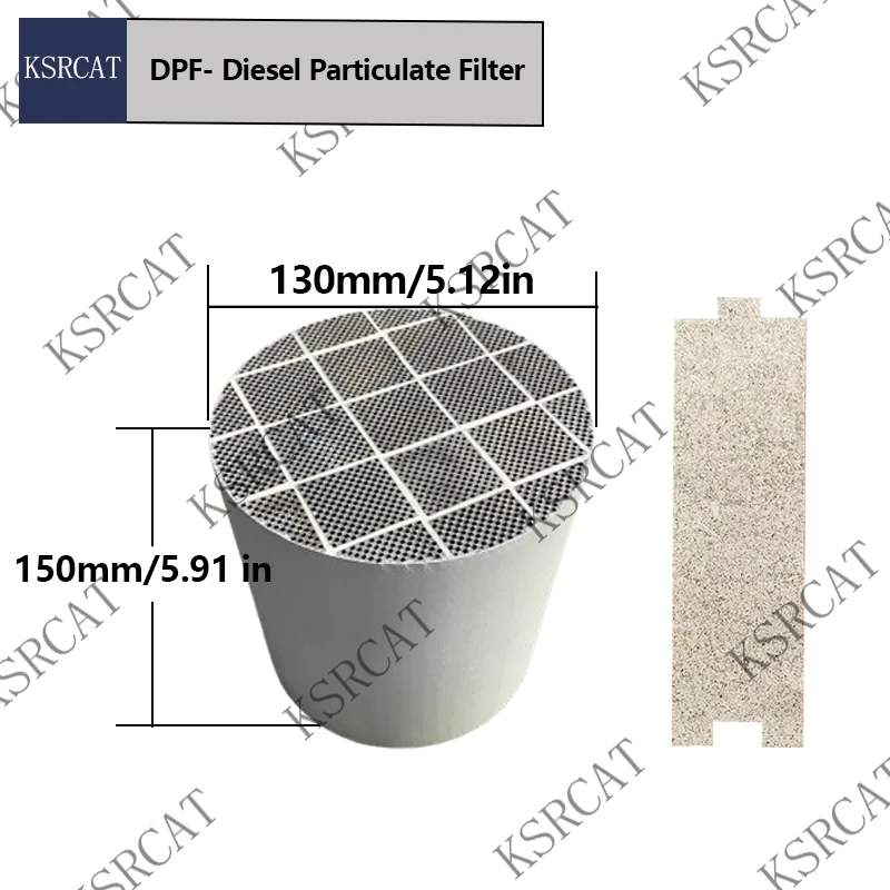 Universal 130*150mm Fit Silicon Carbide DPF Honeycomb Core Filter High Performance Diesel Particulate Filtration for truck