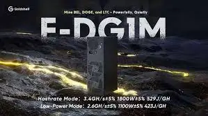 FA Brand new Goldshell E-DG1M 3.4G miner has been launched