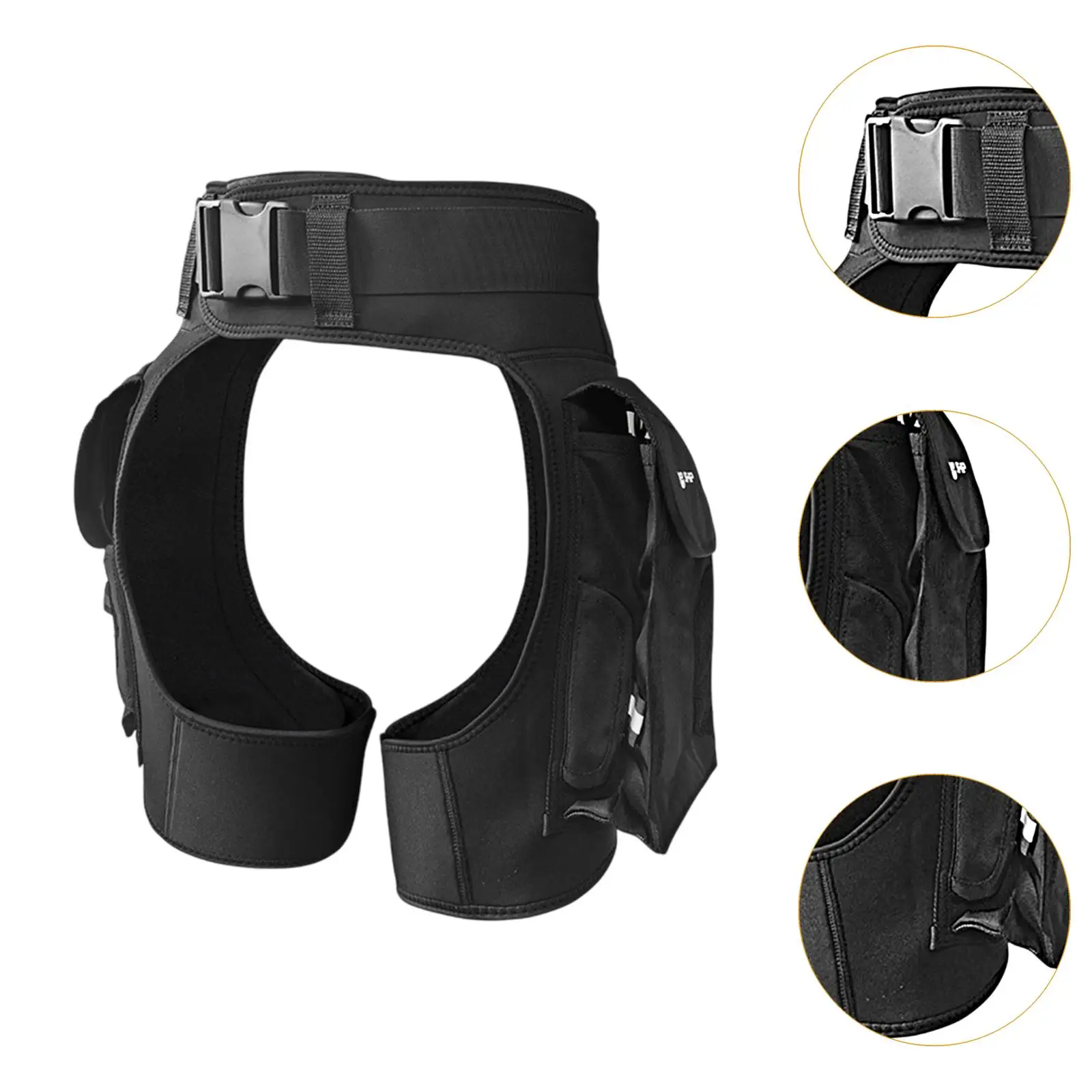 Neoprenanzughose, verstellbares Taillenband mit Seitentaschen, Neoprenanzug-Shorts zum Kanufahren, Tauchen, Kajakfahren, Schwimmen, Surfen