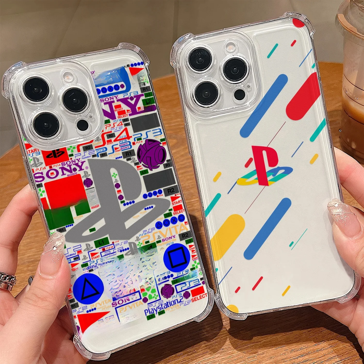 Coque de téléphone Ps5 Playstation, étui Transparent Anti-chute pour iPhone 16e 16 15 14 13 12 11 Mini Pro Max X XR XSMax 7 8 Plus