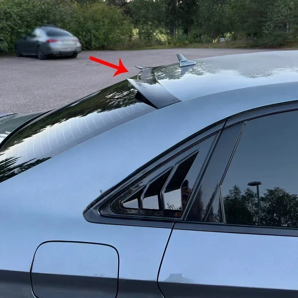 Tylny spojler Skrzydło Akcesoria samochodowe Tylny bagażnik Okno Dach Spoiler Zestaw karoserii Pokrywa ABS Do Audi A3 S3 8V Sedan 2014-2020 — 2