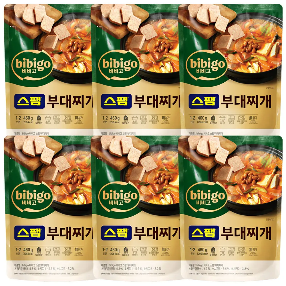 비비고 스팸부대찌개 460g 6개