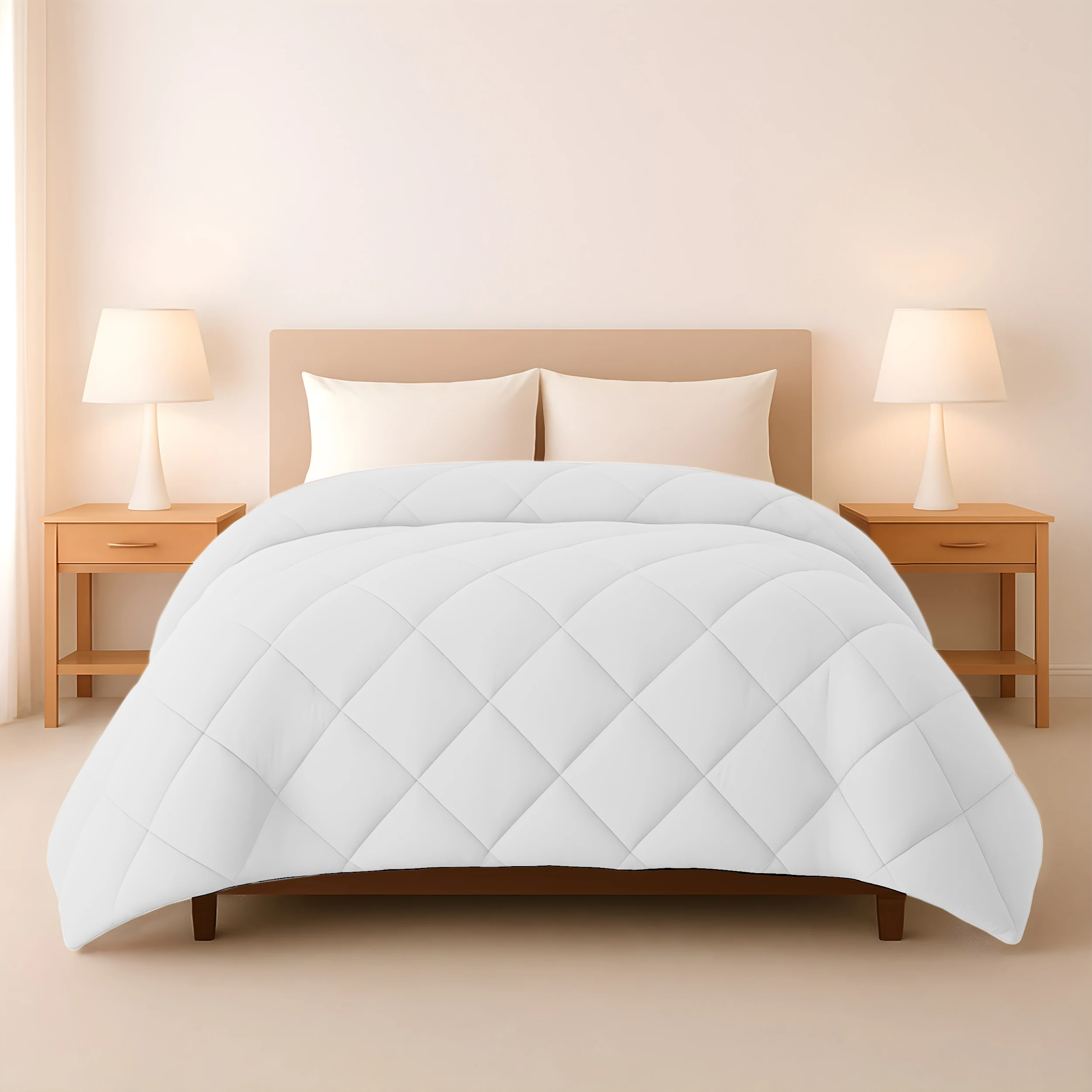 Consolador Lux Decor para todas as estações – Cobertor alternativo leve de 1 peça com tecido macio e respirável e ponto de diamante D