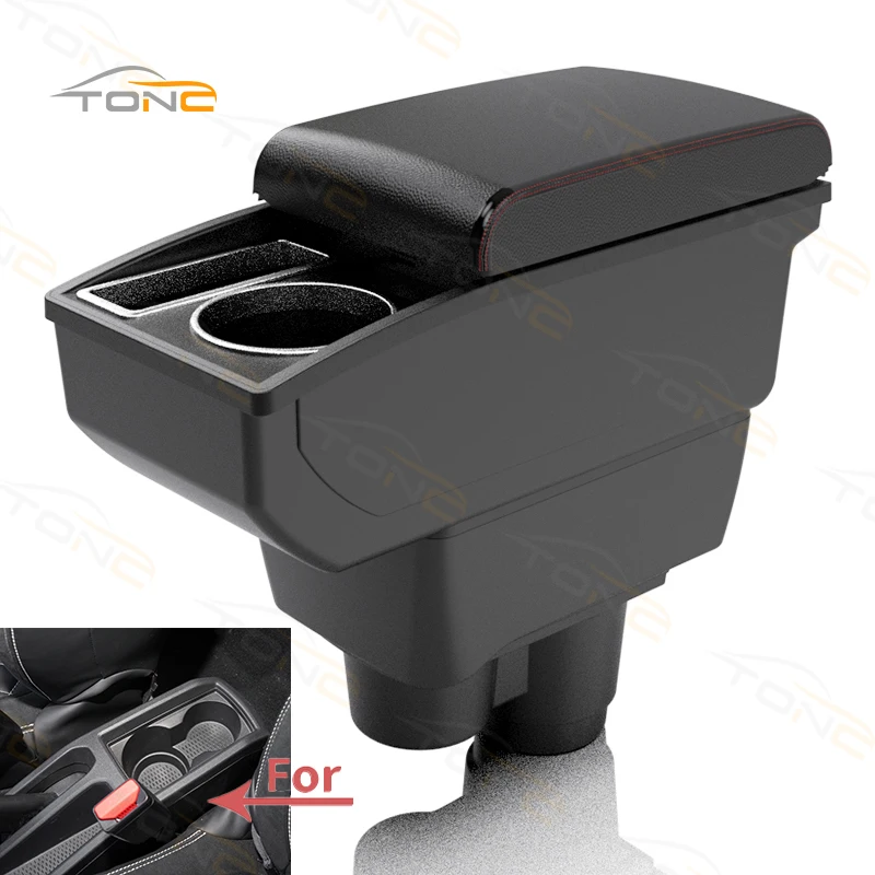 For Renault Duster Armrest For Dacia Duster Car Armrest Box 2019-2022 Center Console Storage Box Decoration Accessories leather