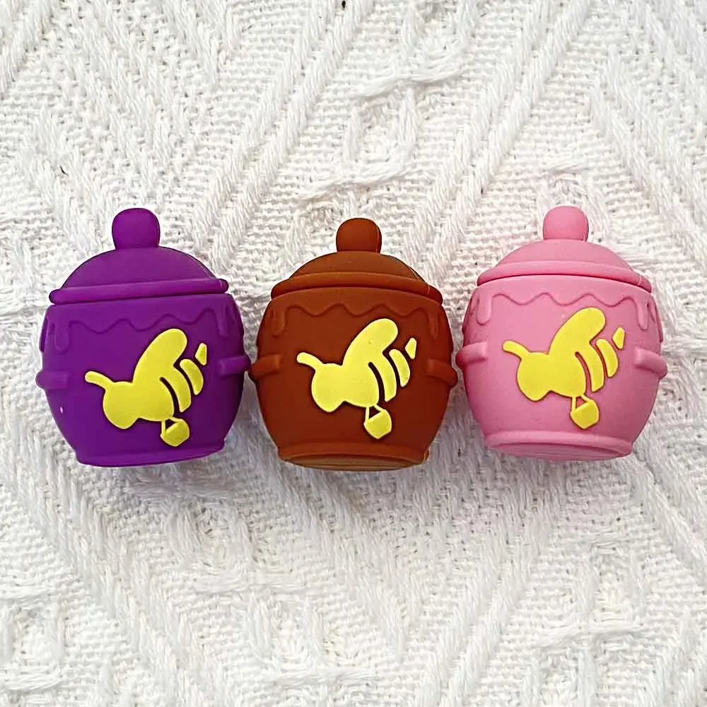Pot de miel en Silicone, 10 pièces, pots de crème de champignon, étui de rangement de patte de chien Kawayi, cadeau de noël pour Girly, cadeau du nouvel an personnalisé
