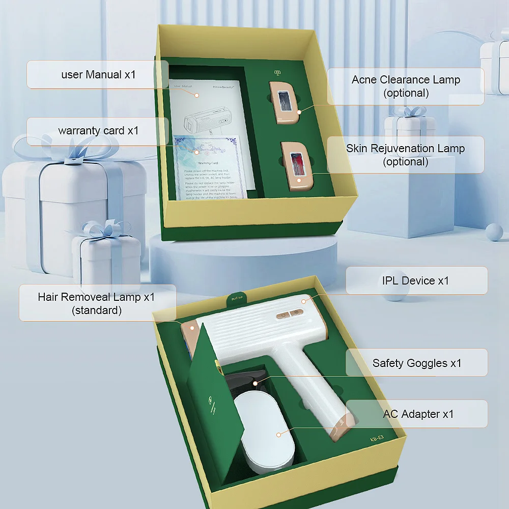 Ice Cool IPL Home Laser Epilierer Haaren tfernungs gerät für Boday Bikini Gesichts haaren tfernung Akne Clearance Haut verjüngung laser