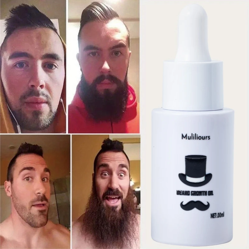 

Muliliours Natural Beard Oil for Men Vanilla Scent Hydrates Repairs Beard Roots Growth Fuller Thicker Styling Care
