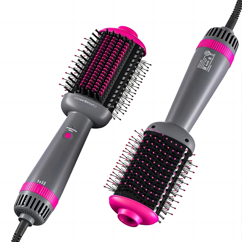 Kinseibeauty Hair Dryer Comb Straightener Electric Hot Air Brush Ceramic Anti-ironing Blower Multi-function Styling Tools